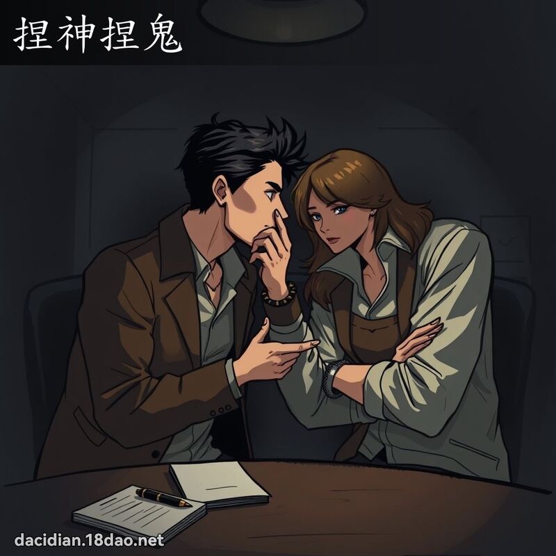 捏神捏鬼 - 國語大辭典配圖