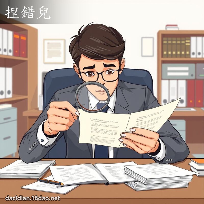 捏错儿 - 国语大辞典配图