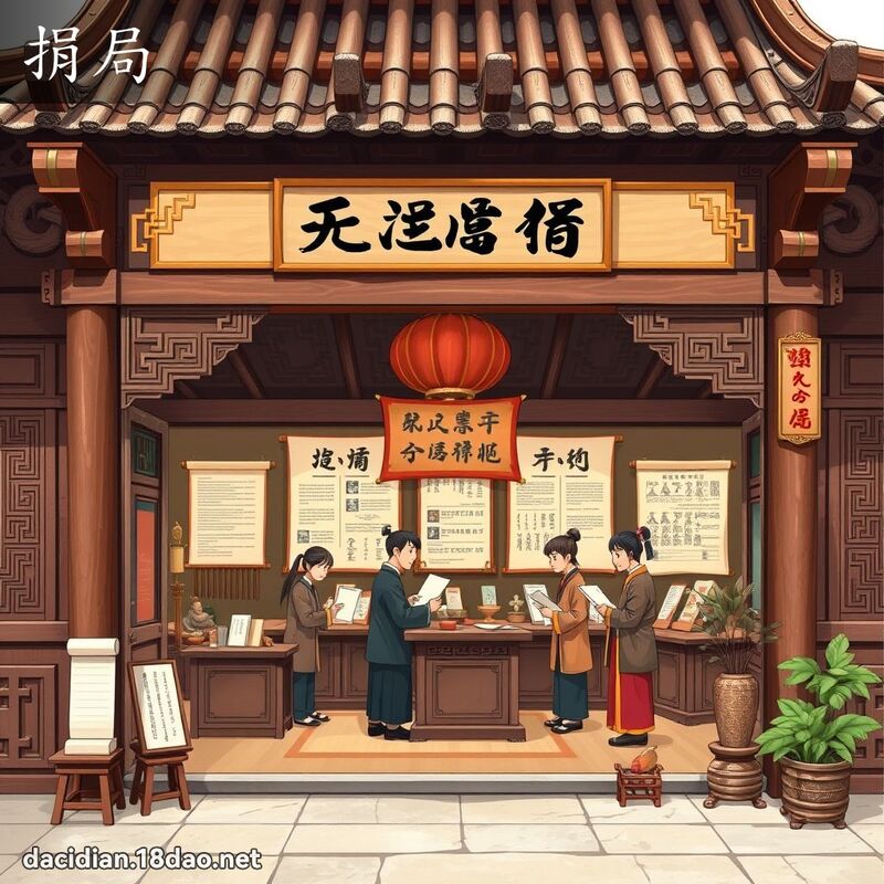 捐局 - 國語大辭典配圖