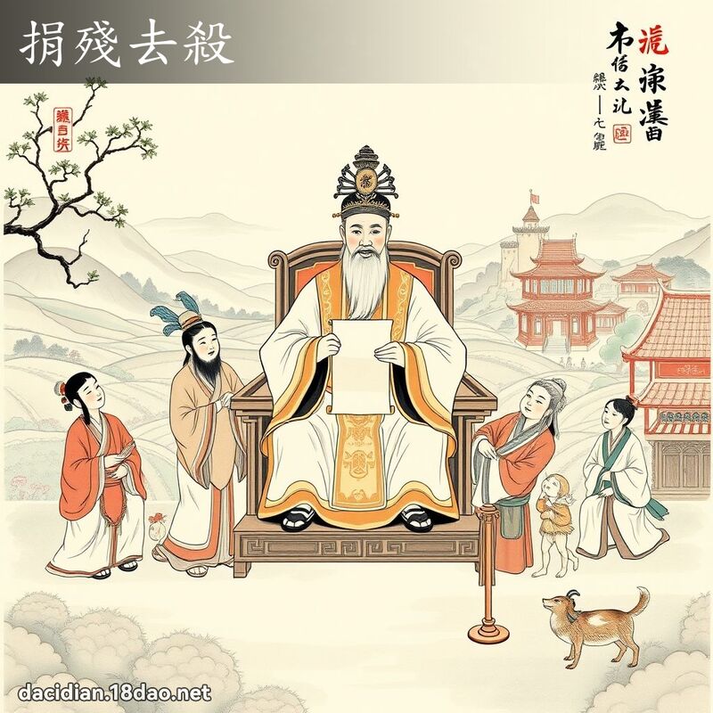 捐残去杀 - 国语大辞典配图
