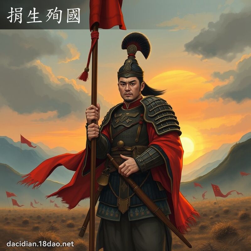 捐生殉国 - 国语大辞典配图