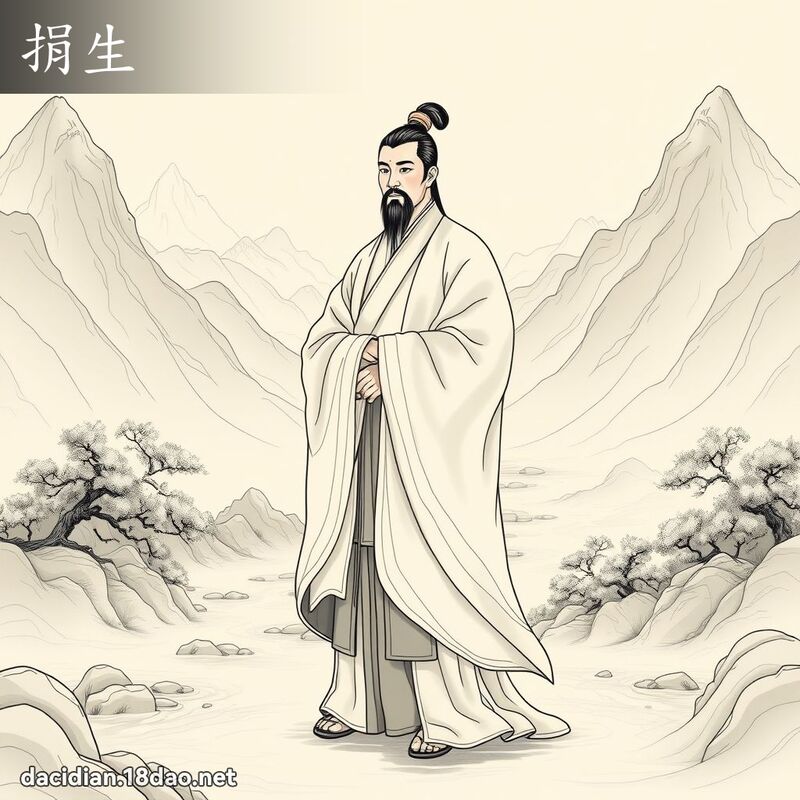 捐生 - 国语大辞典配图