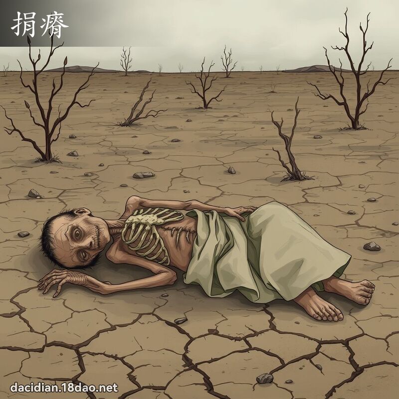 捐瘠 - 國語大辭典配圖