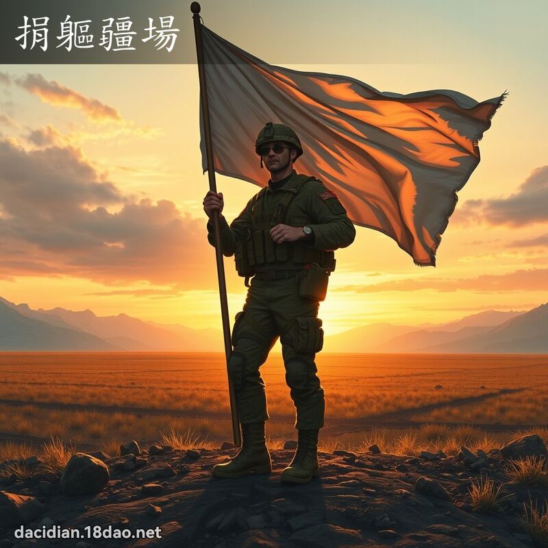 捐軀疆場 - 國語大辭典配圖