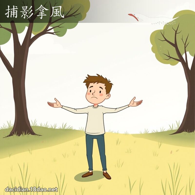捕影拿风 - 国语大辞典配图