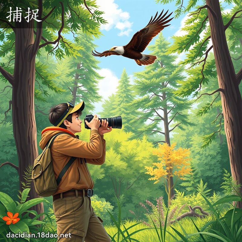 捕捉 - 國語大辭典配圖