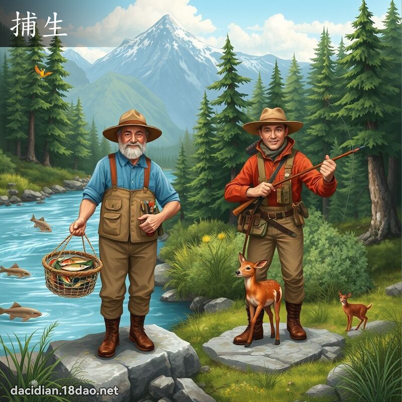 捕生 - 國語大辭典配圖