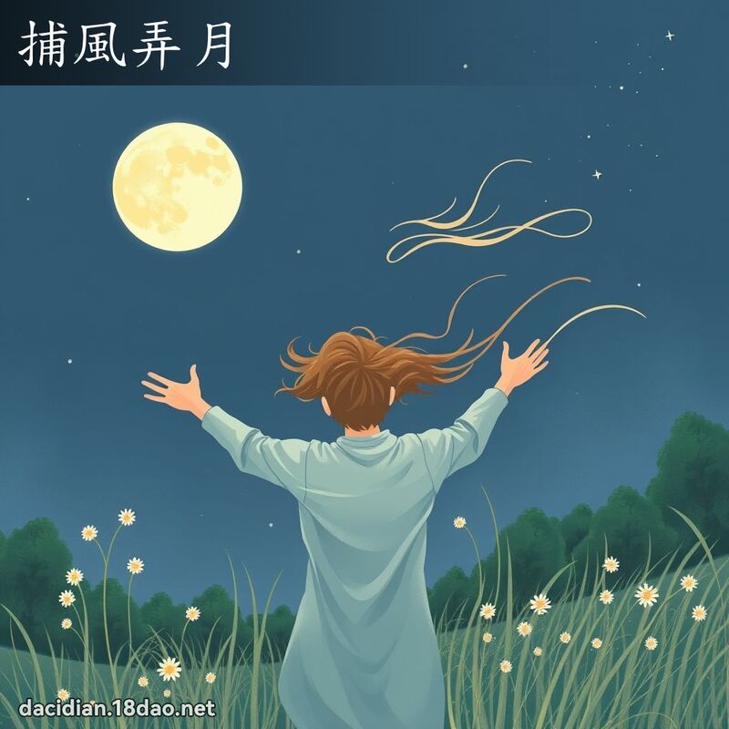 捕風弄月 - 國語大辭典配圖