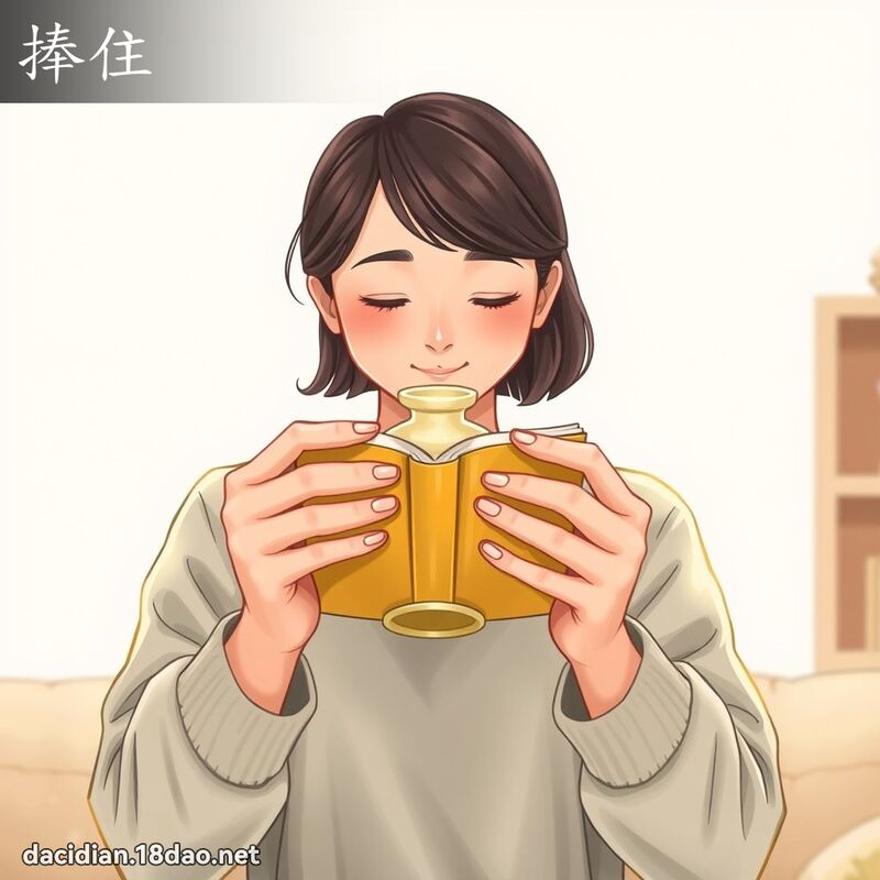 捧住 - 国语大辞典配图