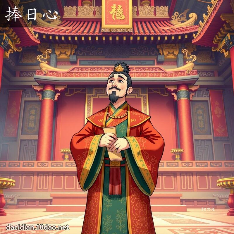 捧日心 - 国语大辞典配图