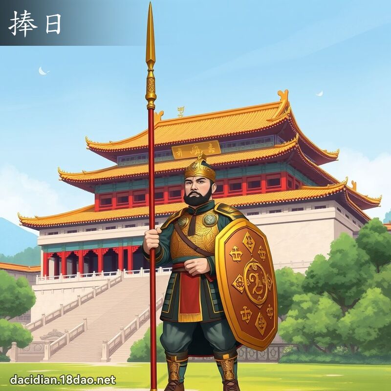 捧日 - 国语大辞典配图