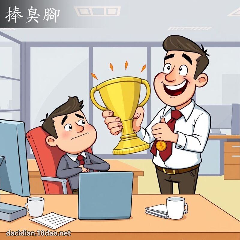 捧臭脚 - 国语大辞典配图