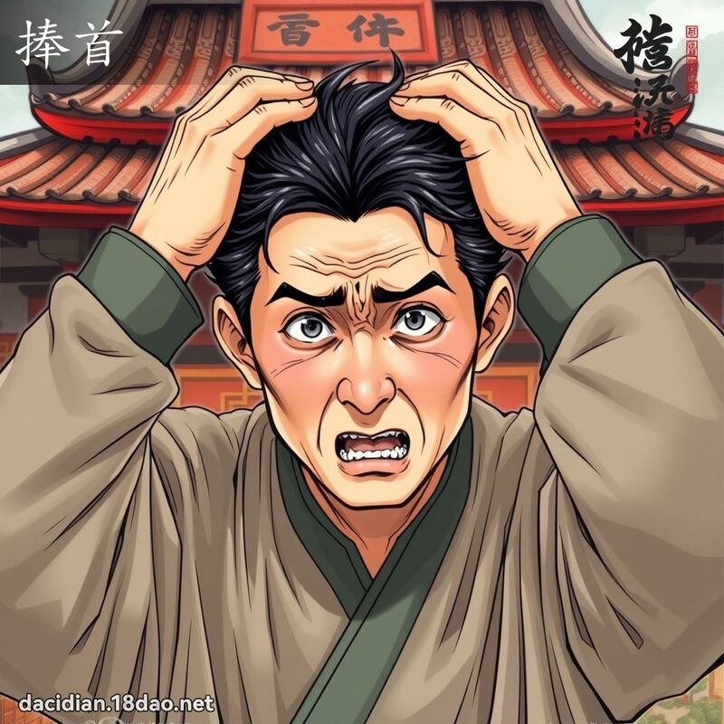 捧首 - 國語大辭典配圖