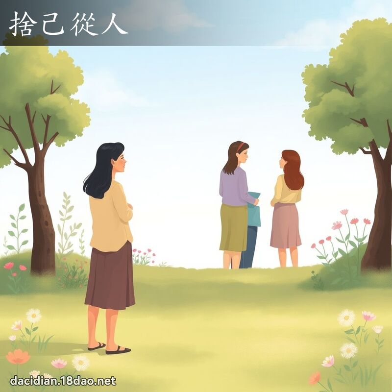 捨己從人 - 國語大辭典配圖