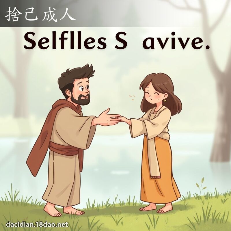 捨己成人 - 國語大辭典配圖
