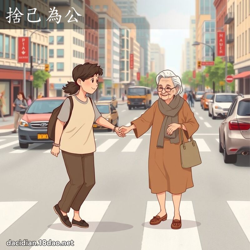 舍己为公 - 国语大辞典配图