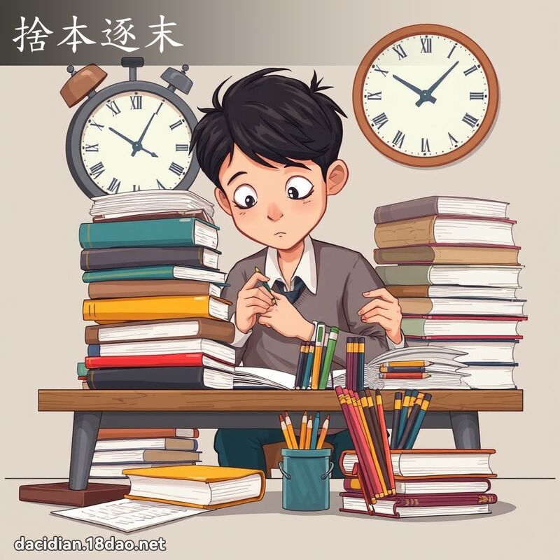 舍本逐末 - 国语大辞典配图