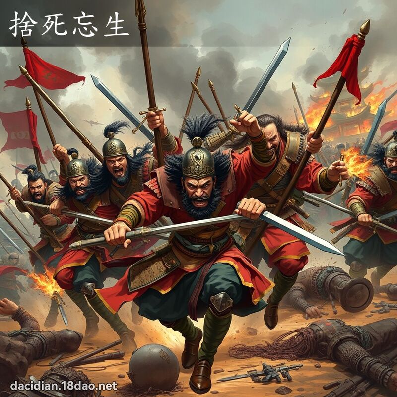 舍死忘生 - 国语大辞典配图