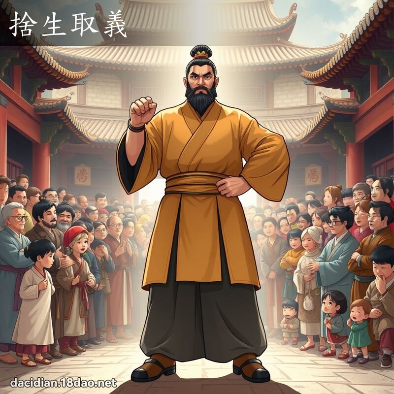 舍生取义 - 国语大辞典配图