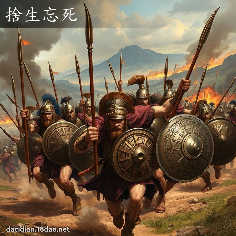 舍生忘死 - 国语大辞典配图