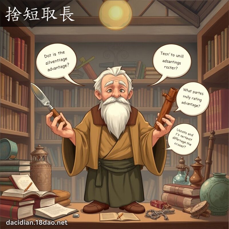 舍短取长 - 国语大辞典配图