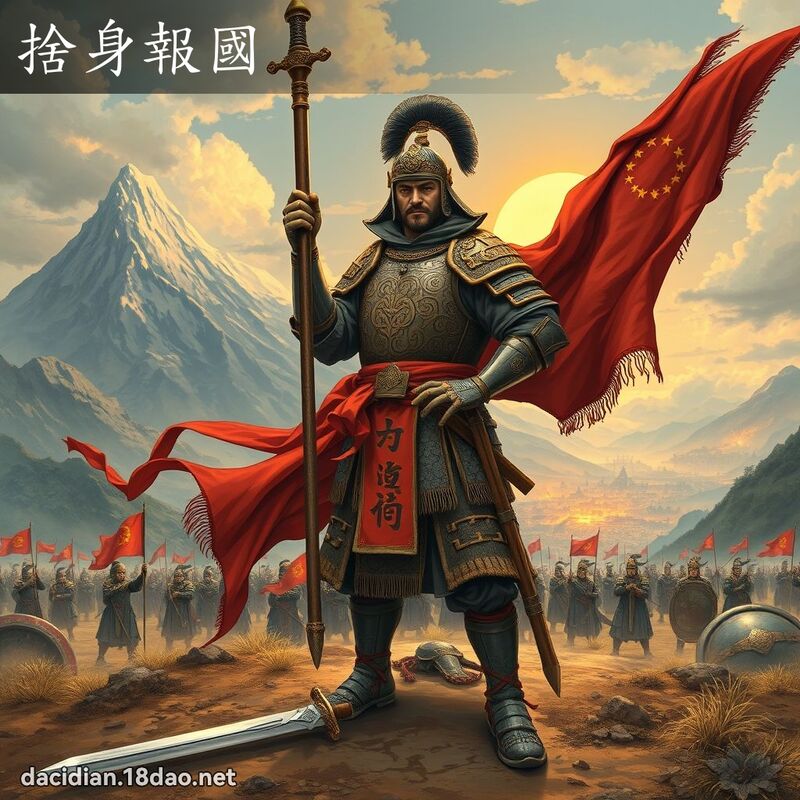 舍身报国 - 国语大辞典配图