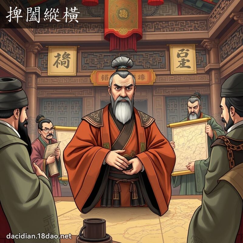 捭闔縱橫 - 國語大辭典配圖