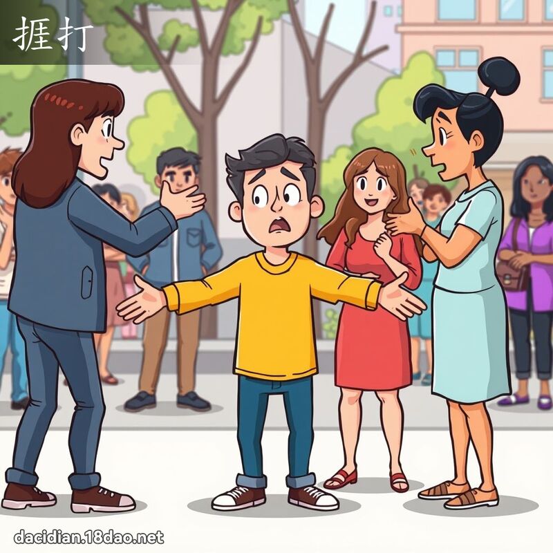 捱打 - 国语大辞典配图