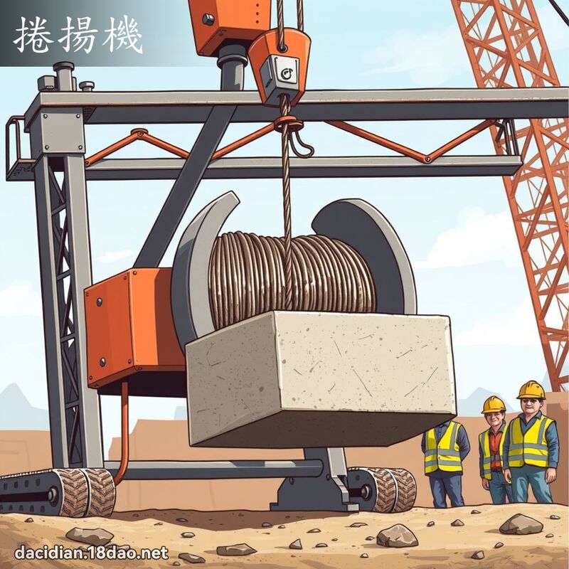 捲揚機 - 國語大辭典配圖