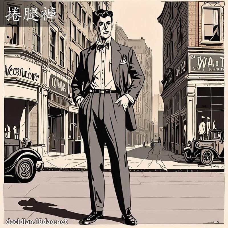 捲腿褲 - 國語大辭典配圖