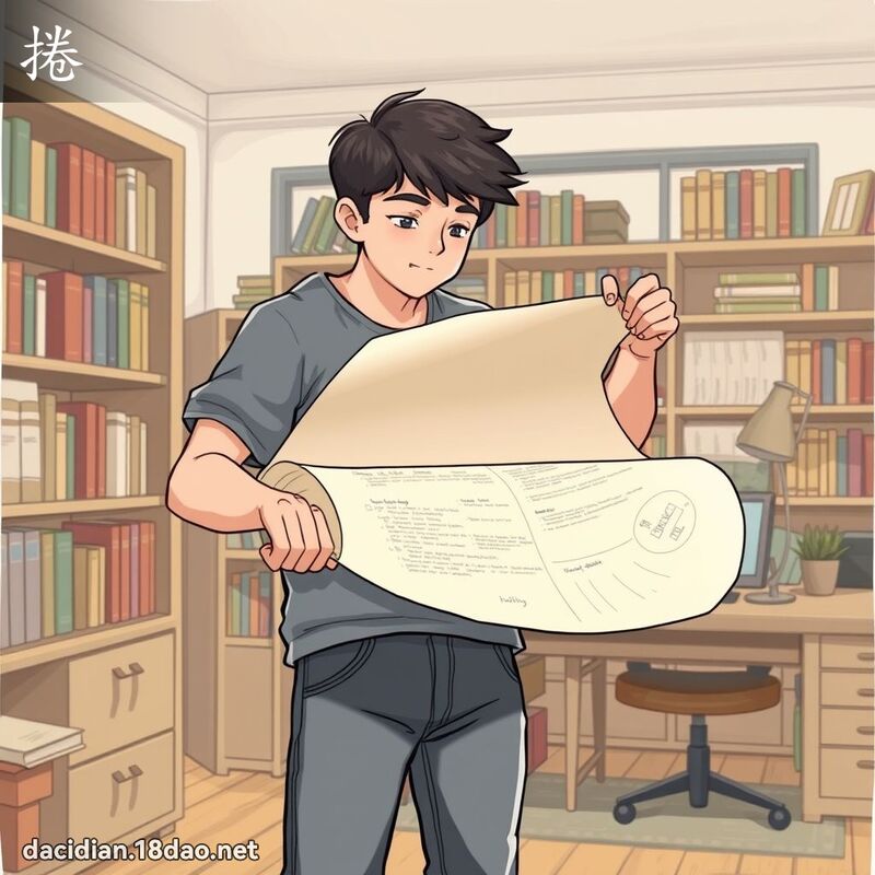 捲 - 国语大辞典配图
