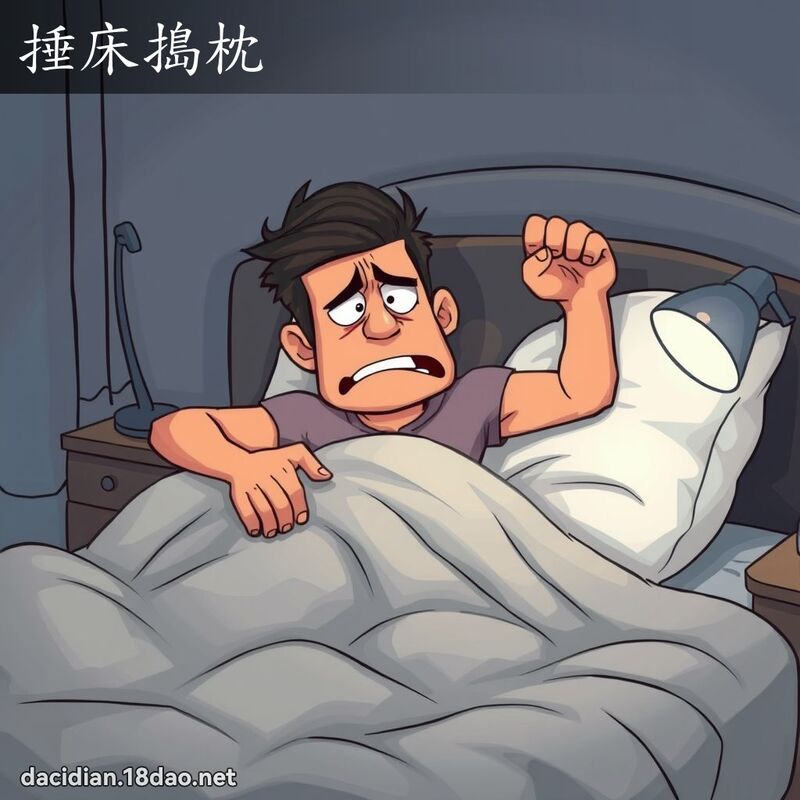 捶床搗枕 - 國語大辭典配圖