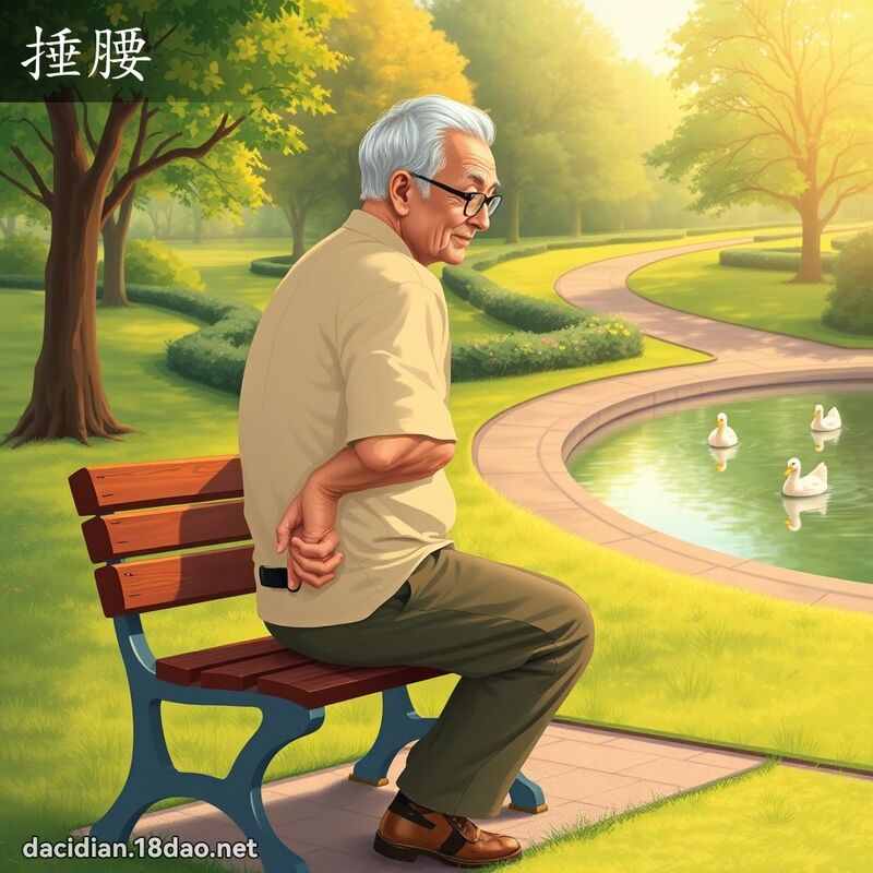 捶腰 - 國語大辭典配圖