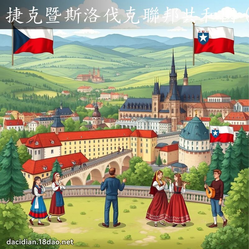 捷克暨斯洛伐克联邦共和国（The Czech and Slovak Federal Republic) - 国语大辞典配图