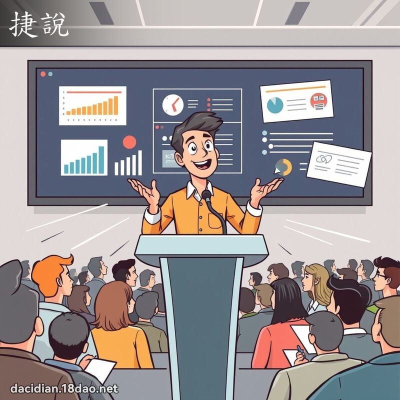 捷說 - 國語大辭典配圖