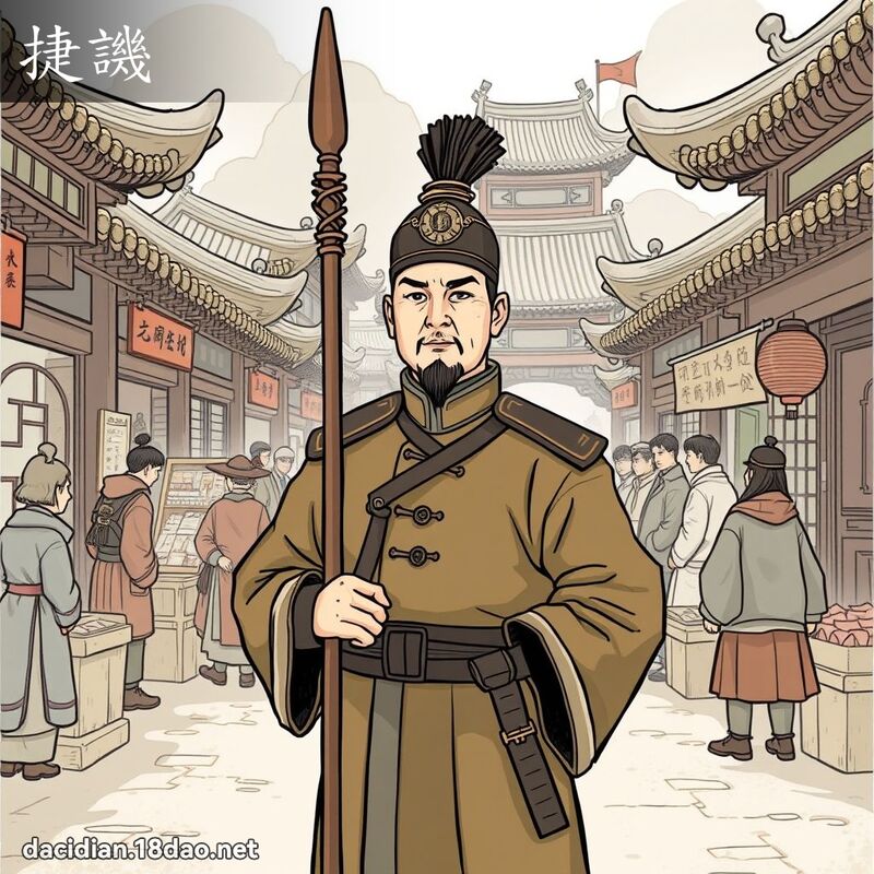 捷譏 - 國語大辭典配圖