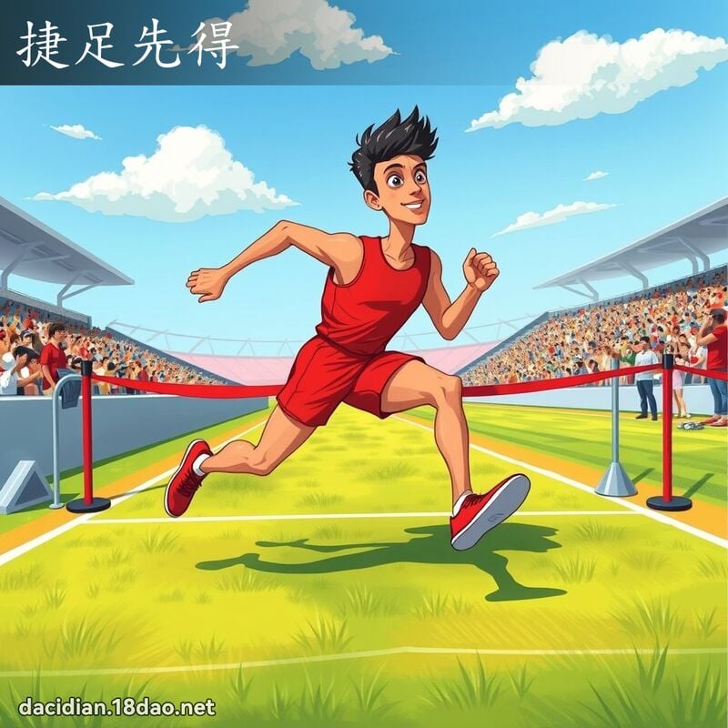 捷足先得 - 国语大辞典配图