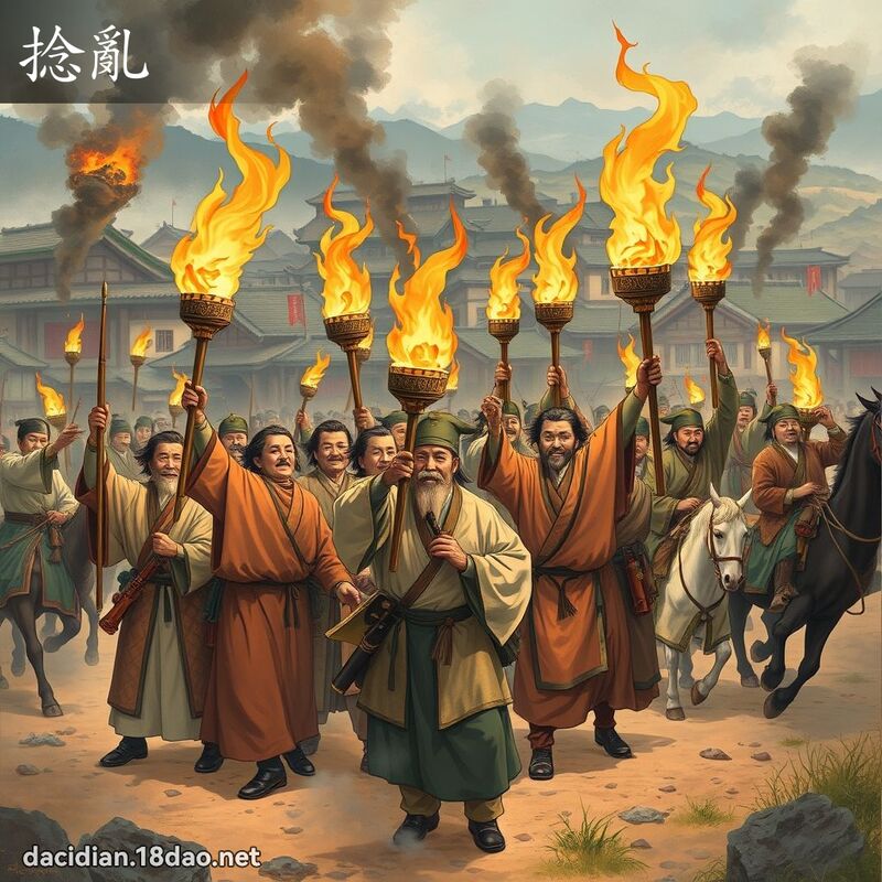 捻乱 - 国语大辞典配图