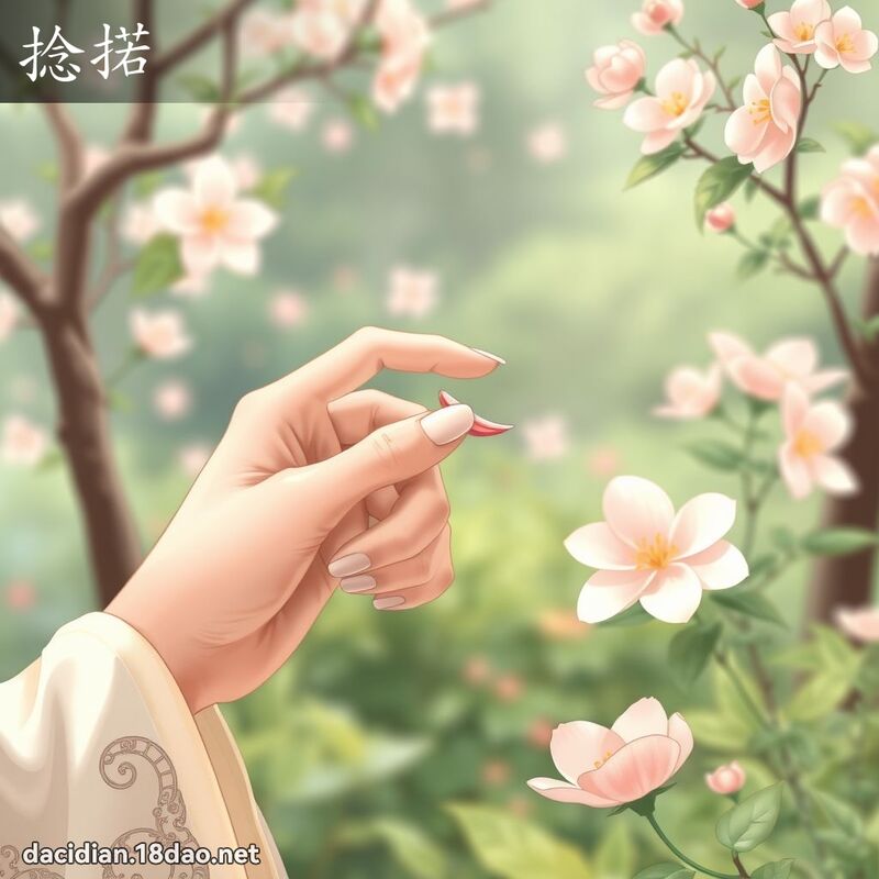 捻掿 - 國語大辭典配圖