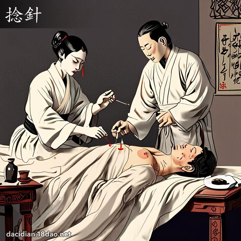 捻針 - 國語大辭典配圖
