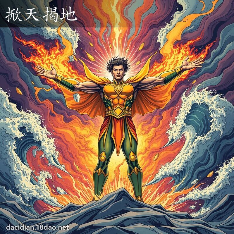 掀天揭地 - 国语大辞典配图