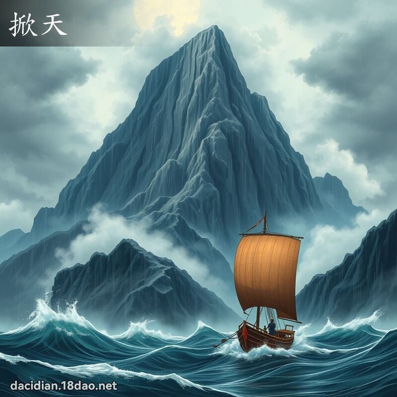 掀天 - 国语大辞典配图