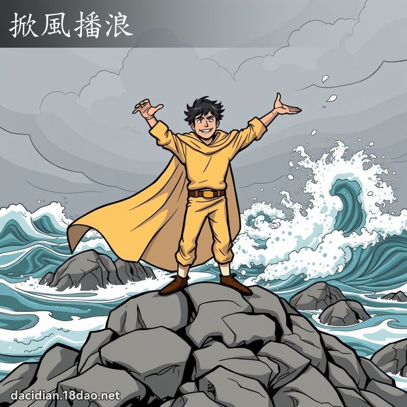 掀風播浪 - 國語大辭典配圖