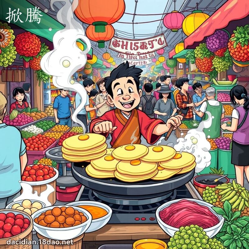 掀腾 - 国语大辞典配图