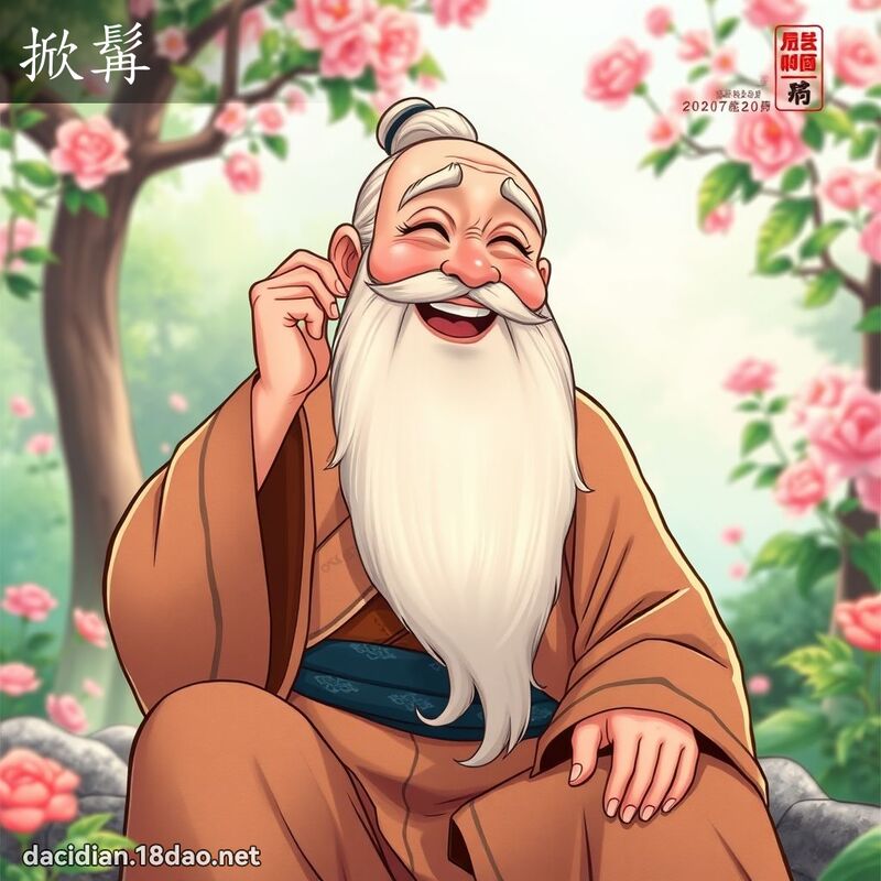 掀髯 - 国语大辞典配图