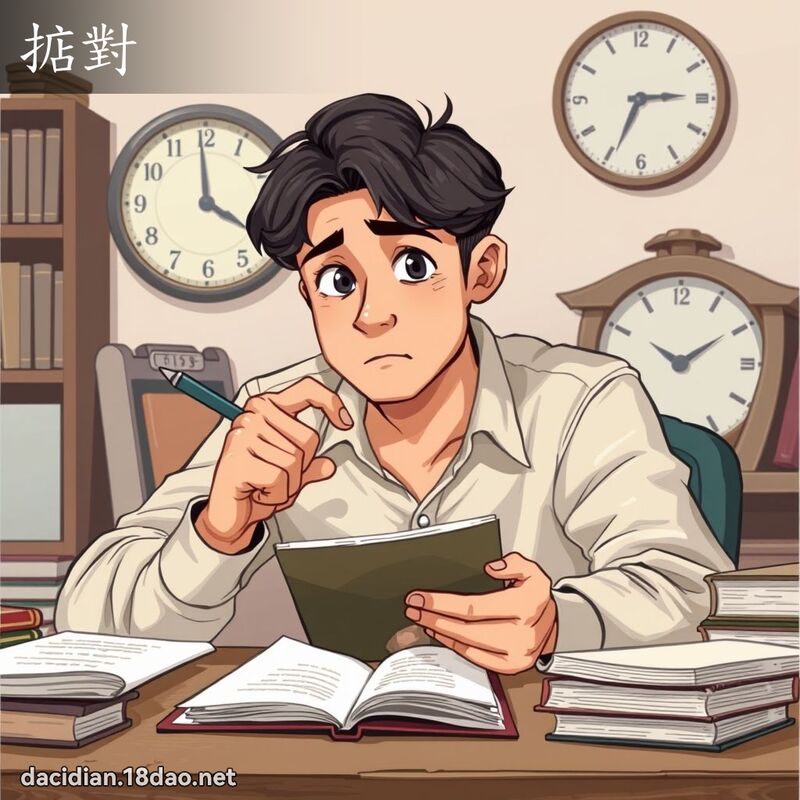 掂对 - 国语大辞典配图