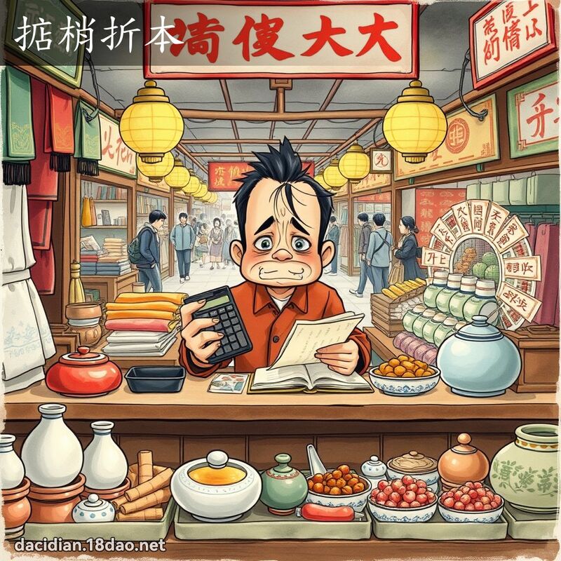 掂梢折本 - 國語大辭典配圖