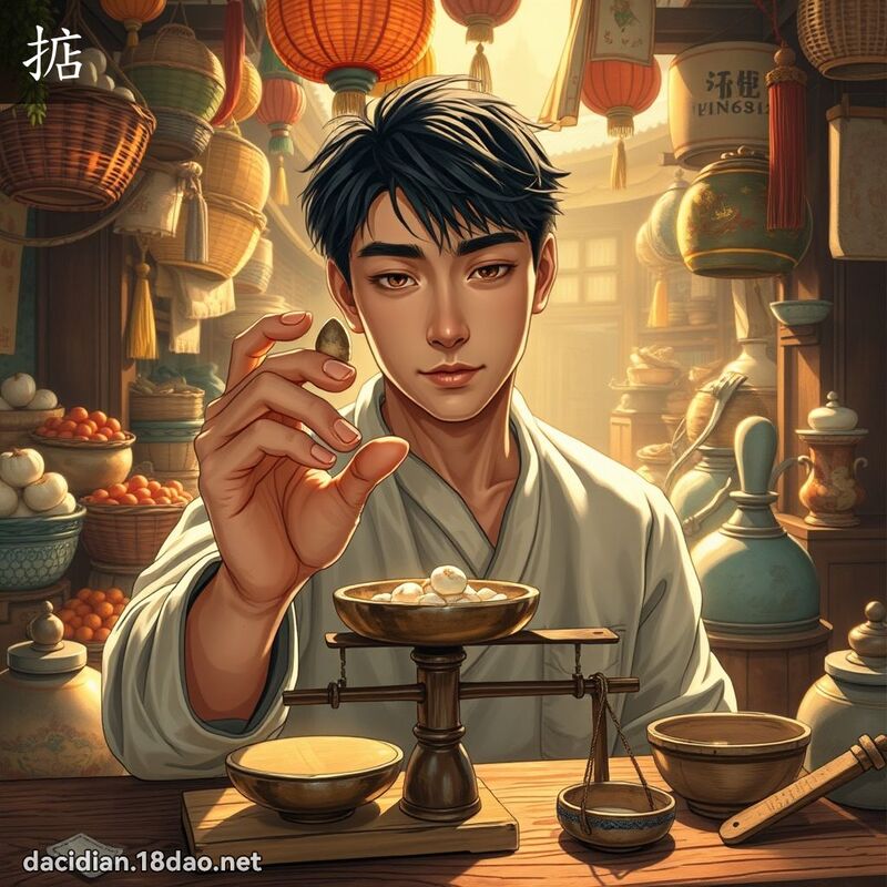 掂 - 国语大辞典配图