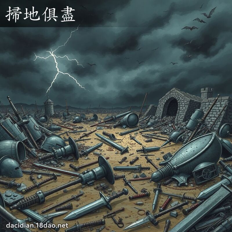 扫地俱尽 - 国语大辞典配图