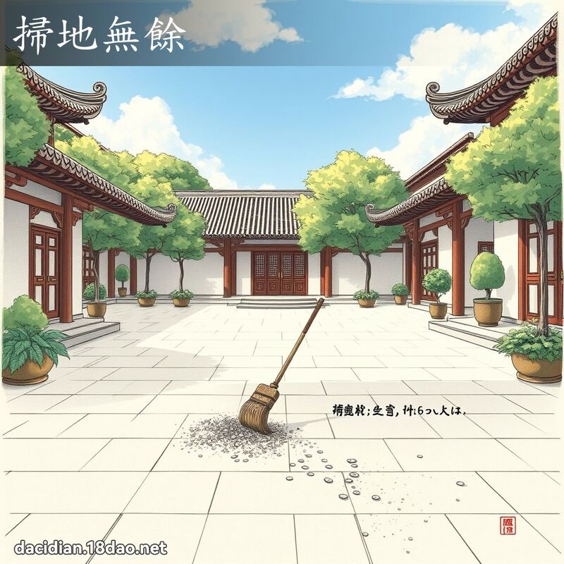 掃地無餘 - 國語大辭典配圖